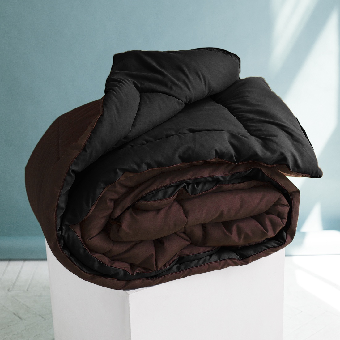 фото Одеяло "SleepiX", Мультиколор, цвет: темно-коричневый, черный, 200х220 см Sleep ix