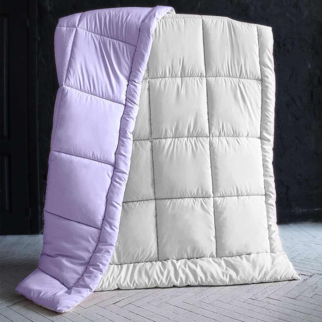 фото Одеяло "SleepiX", Мультиколор, цвет: белый, фиолетовый, 220х240 см Sleep ix