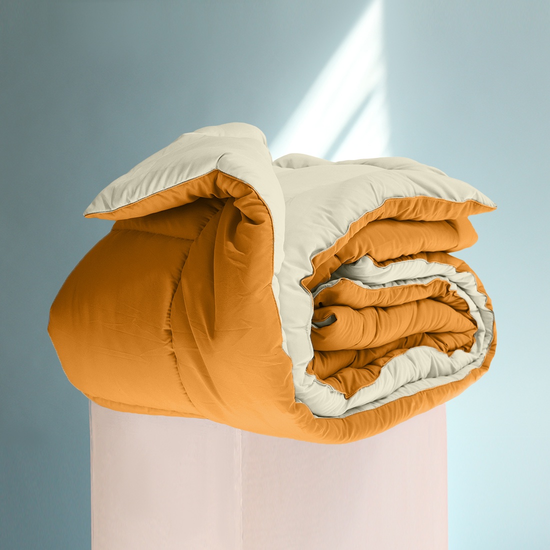 фото Одеяло "SleepiX", Мультиколор, цвет: кремовый, оранжевый, 220х240 см Sleep ix