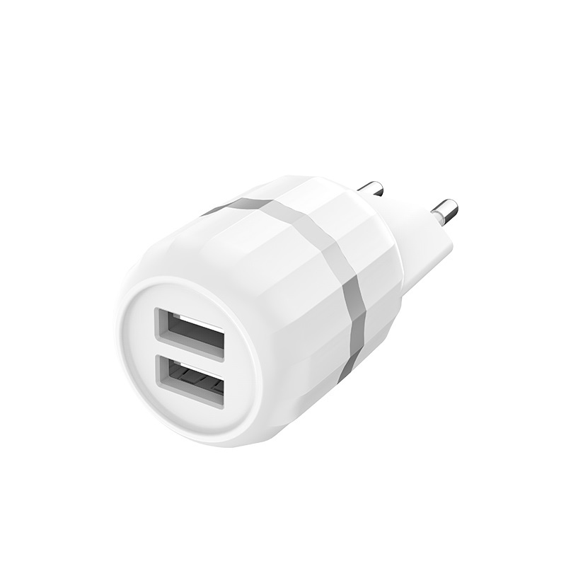 фото Сетевое зарядное устройство HOCO C41A Wisdom Dual USB Charger lightning 2 USB 2,4A