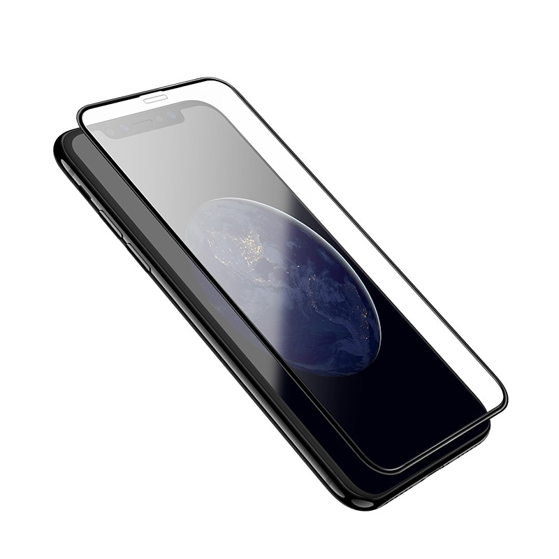 фото Защитное стекло 5D GLASS Unipha закалённое для iPhone X/XS/11 Pro, чёрное