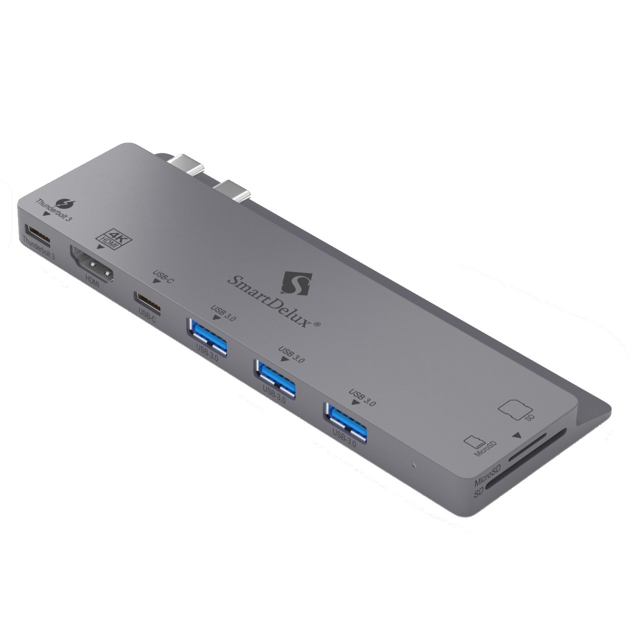 фото SmartDelux USB-концентратор 8-IN-1 для MacBook Pro, Space Gray, SDUC-P8S