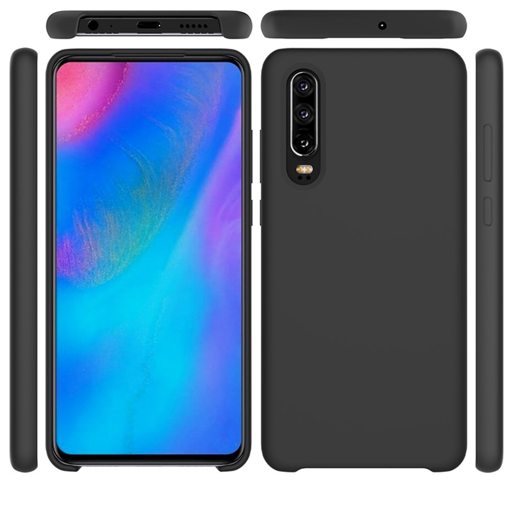 фото Huawei P30 Накладка противоударная не скользящая Liquid Silicone Мобильная мода