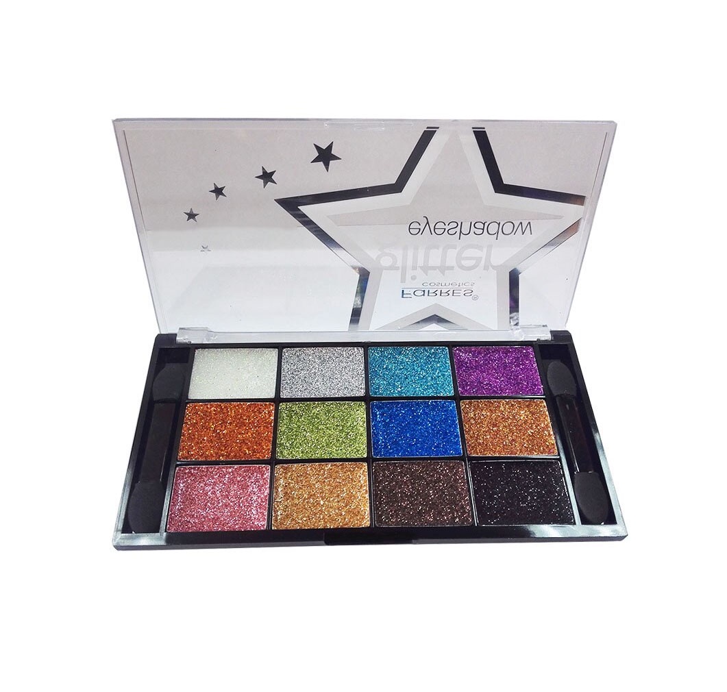 Glamorous glitter eyeshadow. Тени Farres glitter. Тени Фаррес глиттер палитра. Farres тени 1245. Палетка Farres.