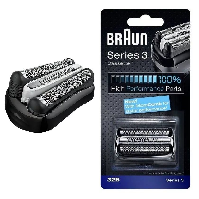 Ножи для бритвы браун. Сетка Браун 32b. Braun Series 3 32b MICROCOMB. Сетка и режущий блок Braun Series 3 32b. Сетка Браун 32s и 32b.