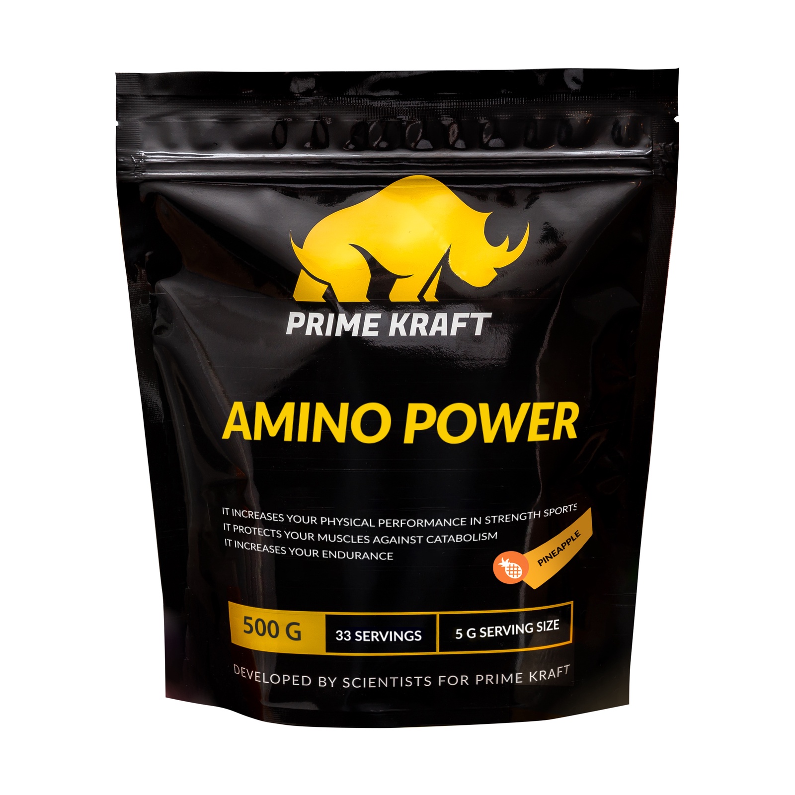 фото Напиток сухой Prime Kraft "Amino Power", коктейль фруктово-ягодный, ананас, 500 г