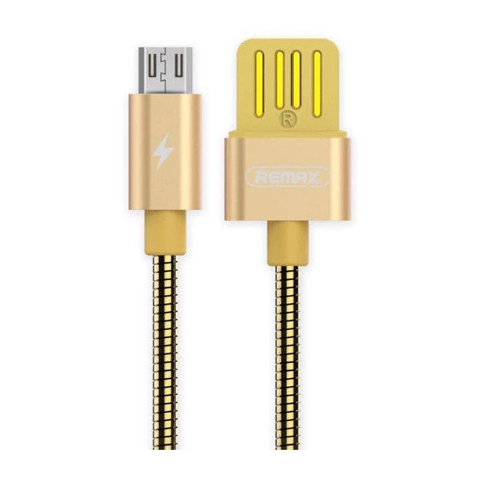 фото USB кабель Remax RC-080m Micro золотой