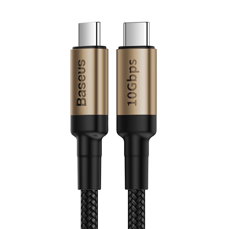 фото Кабель Baseus Cafule series cable Type-C PD3.1 Gen2 100W(20V/5A) 1m Gold+Black