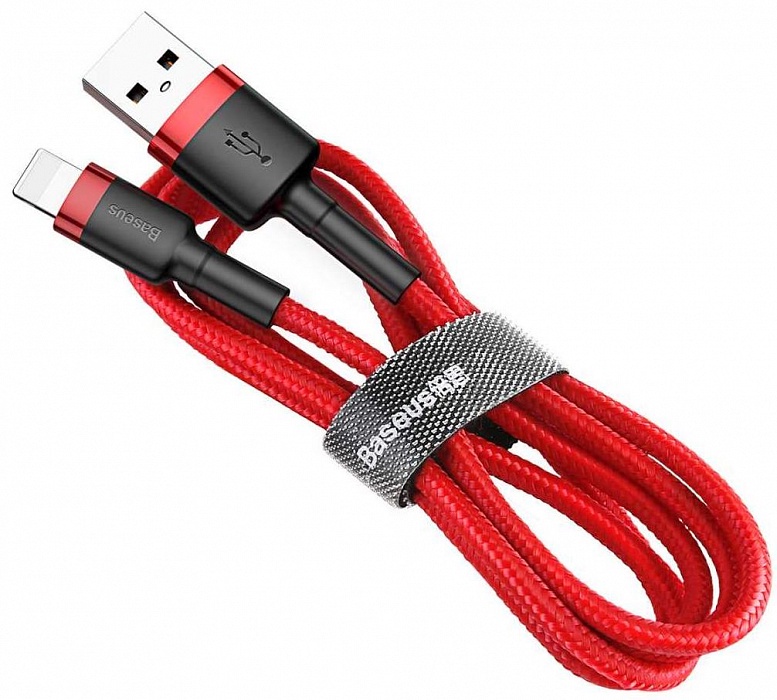 фото Кабель Baseus cafule Cable USB For Lightning 2A 3m Red+Red