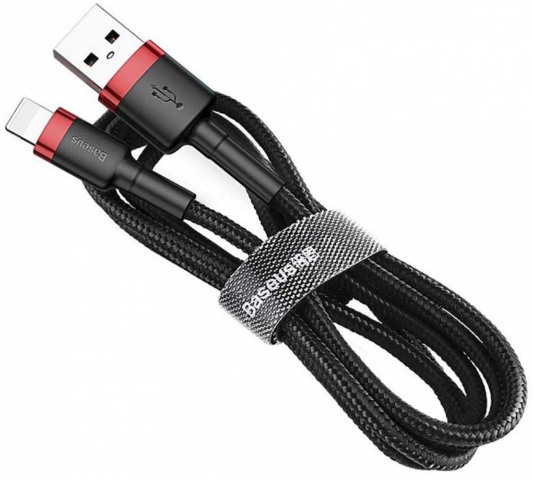 фото Кабель Baseus cafule Cable USB For Lightning 2A 3m Red+Black