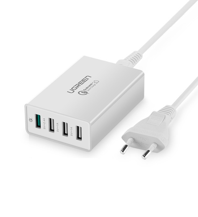 фото Сетевая зарядная станция Ugreen USB 4 ports Quick Charge 3.0