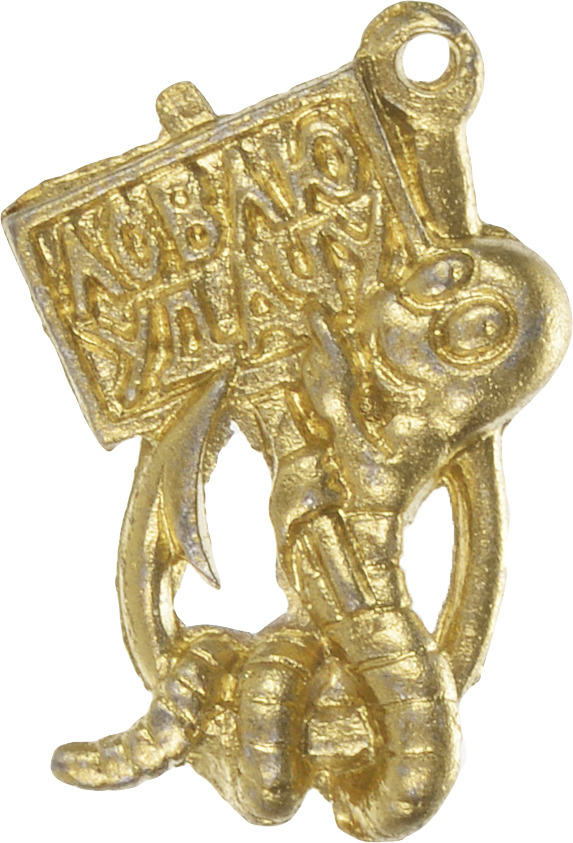 Денежный сувенир Miland Кошельковый червячок, Т-6939, золотой