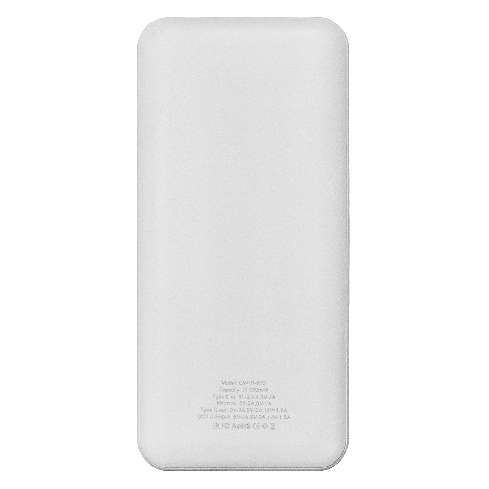 фото Внешний аккумулятор Crown Micro CMPB-603 10000mAh, QC3.0, Power Delivery 18W, цифровой дисплей.