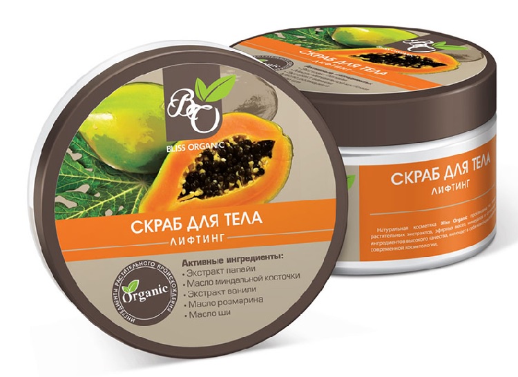 фото Скраб для тела Bliss organic "Лифтинг", 300 гр