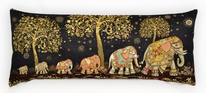 фото Гобелен подушка Индийские слоны 35-90 см Магазин гобеленов
