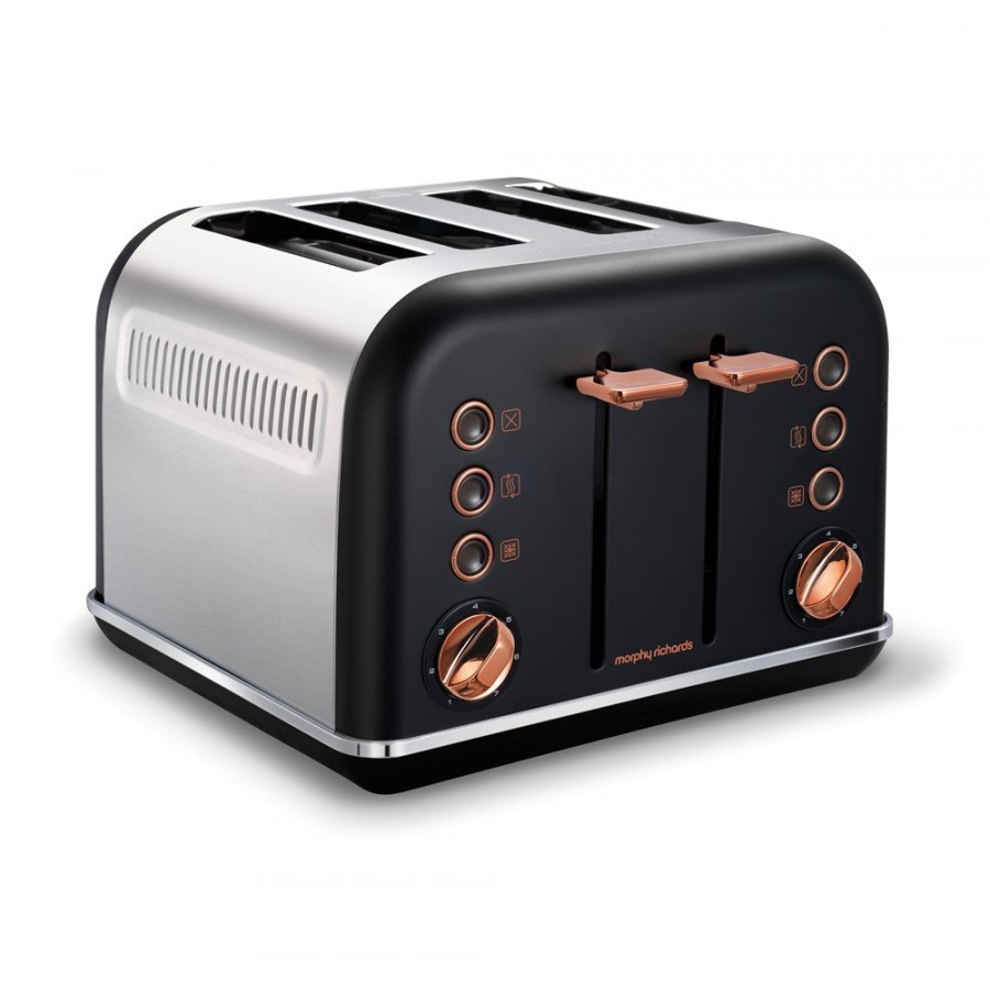 фото Тостер Accents Rose Gold Black 242104EE Morphy richards