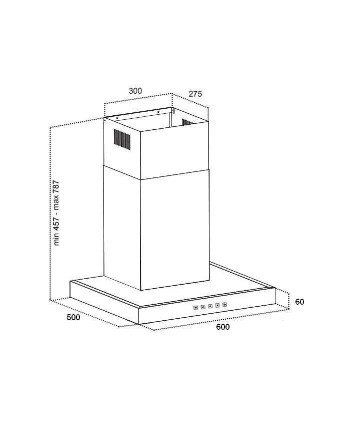 фото Вытяжка кухонная "GRAND" Medina sensor (60см, нерж. сталь)