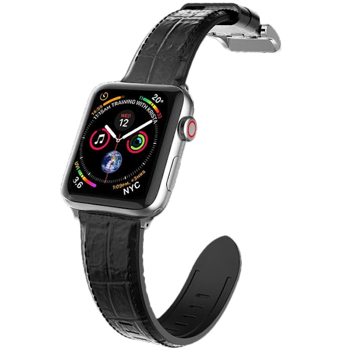 фото Ремешок X-Doria Hybrid Leather для Apple watch 42/44 мм Чёрный крокодил