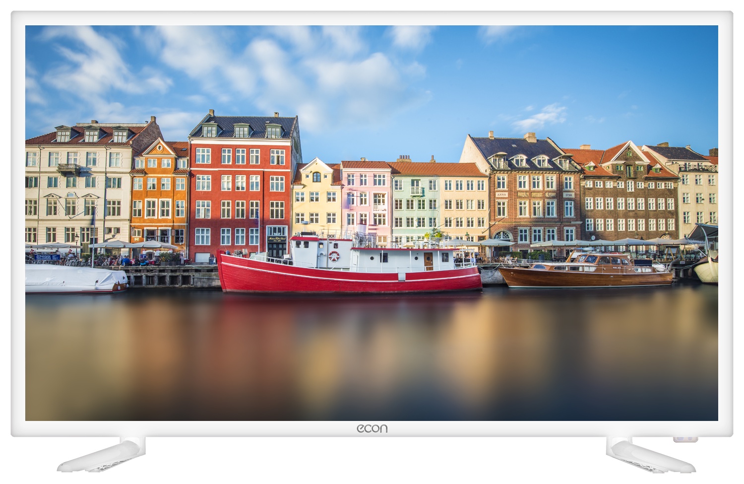 фото Телевизор ECON LED SMART TV, 32" (81см), с встроенным цифровым тюнером и модулем WI-FI 32", белый