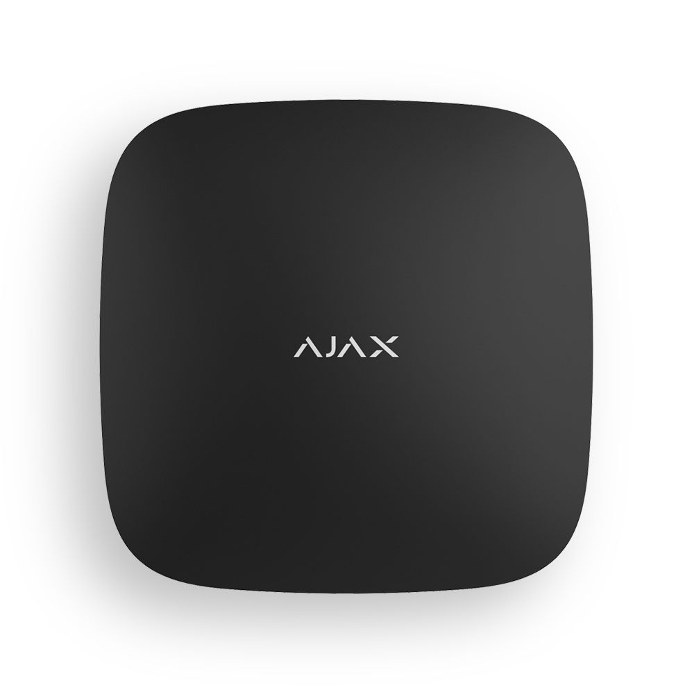 фото Центральная панель Ajax Hub Plus, 2GSM+Ethernet+Wi-Fi, черная