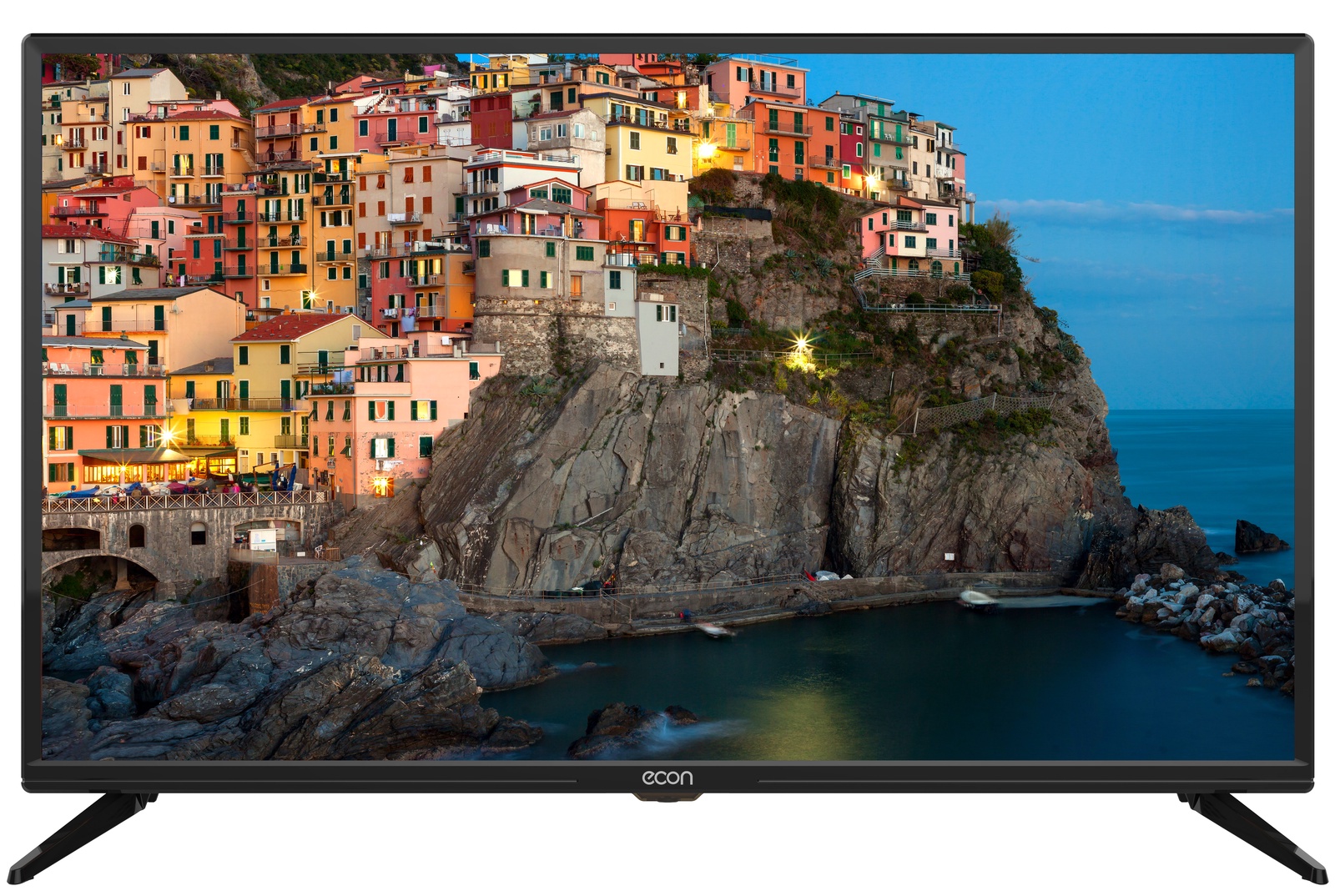 фото Телевизор ECON LED SMART TV, 32" (81 см), с встроенным спутниковым и цифровым тюнером, с модулем WI-FI 32", черный