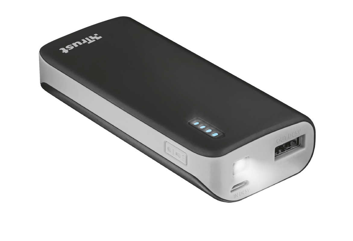 фото Powerbank 21224 Trust PRIMO 4400mAh чёрный