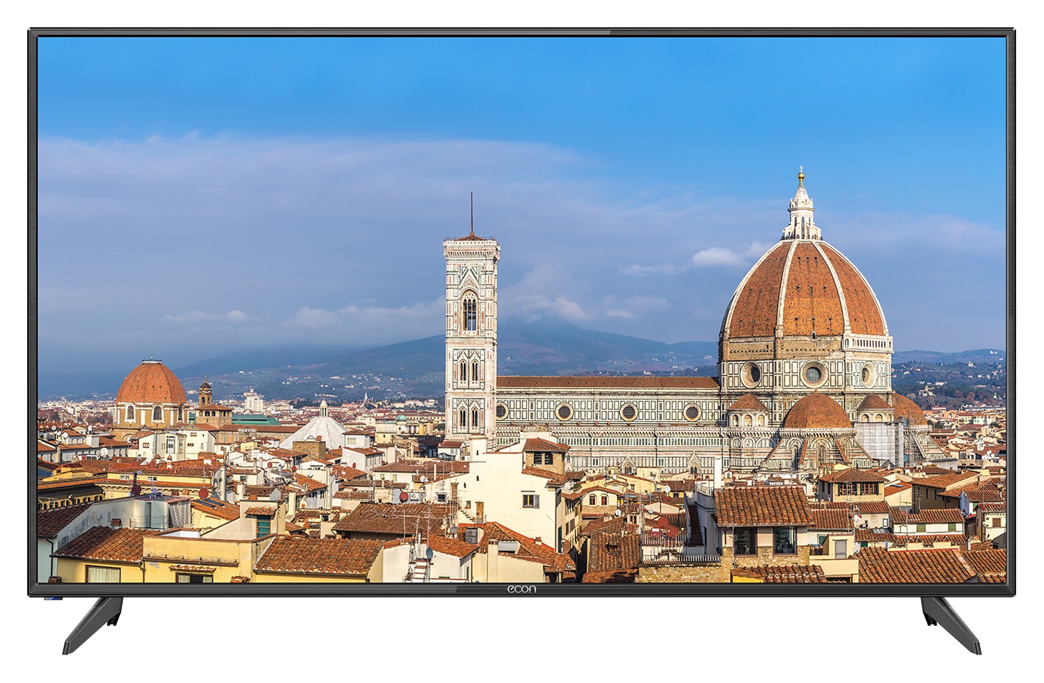 фото Телевизор ECON 4К UHD LED SMART TV, 50" (127 см), с вcтроенным спутниковым и цифровым тюнером, с модулем WI-FI 50", черный