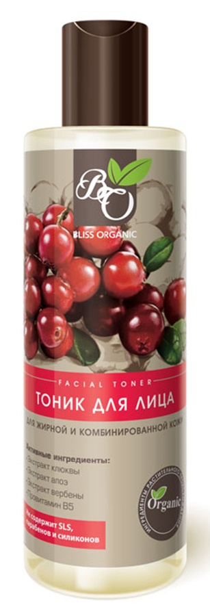 фото Тоник для лица Bliss organic "Для жирной и комбинированной кожи", 200 мл