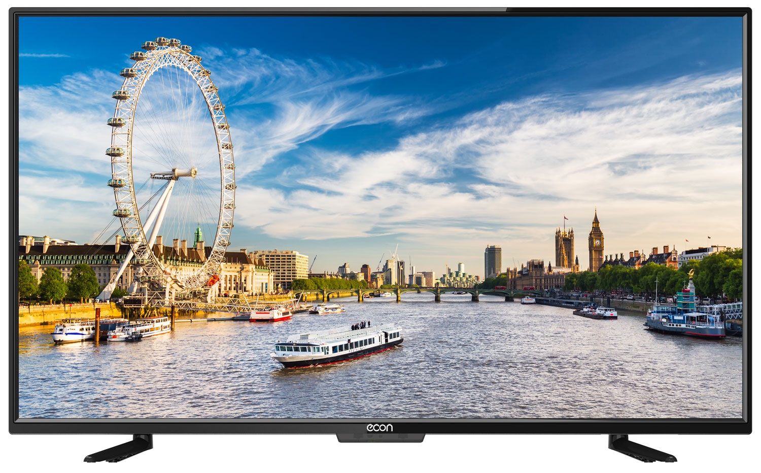 фото Телевизор ECON LED SMART TV, 39" (99 см), с встроенным цифровым тюнером DVB-T2, с модулем WI-FI 39", черный