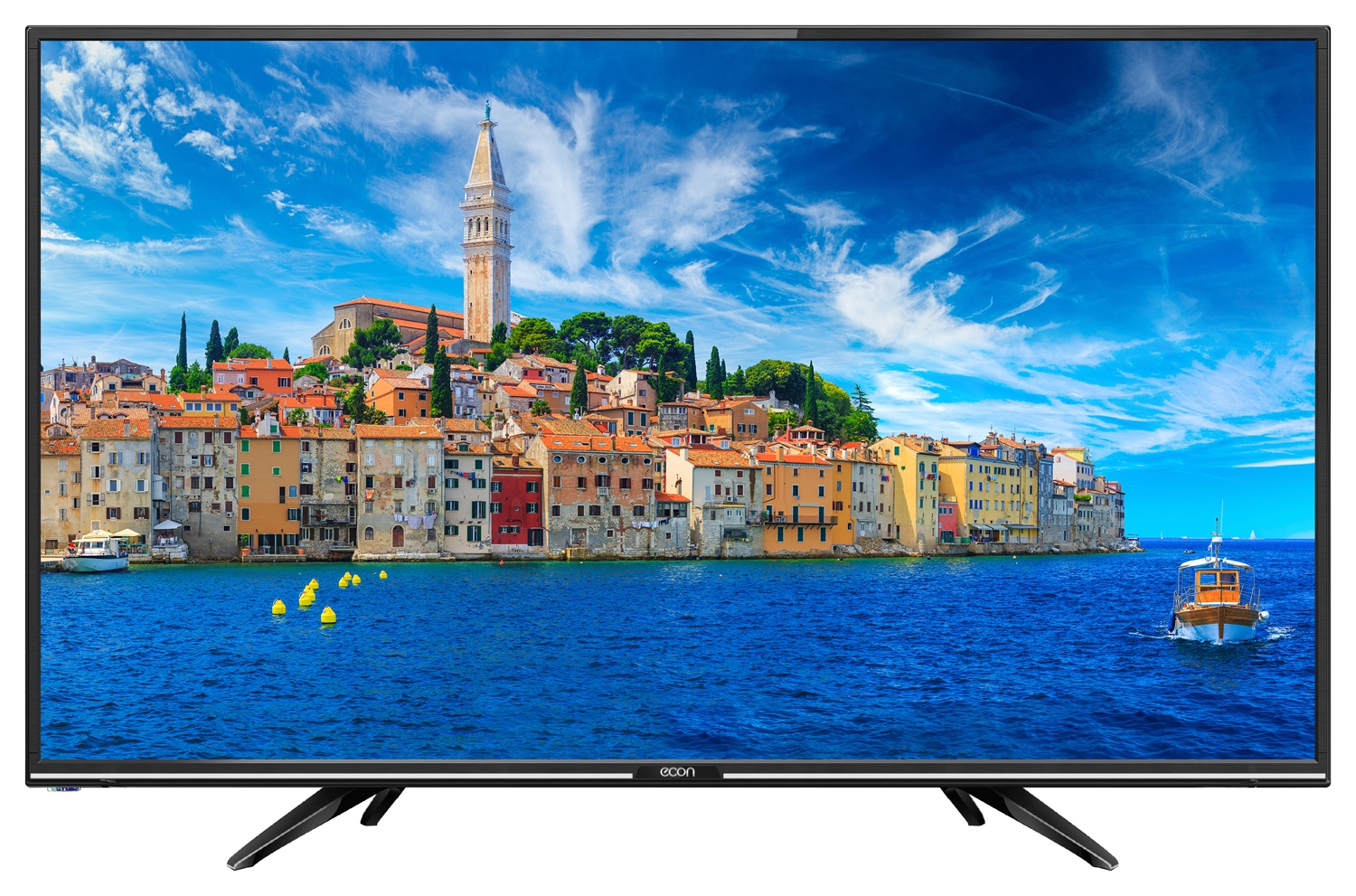 фото Телевизор ECON LED SMART TV, 32" (81 см), с встроенным спутниковым и цифровым тюнером, с модулем WI-FI 32", черный