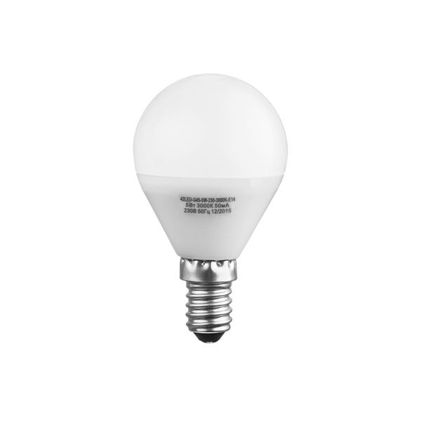 фото Лампочка Sweko 42LED-G45-5W-230-3000K-E14, Теплый свет 5 Вт, Светодиодная