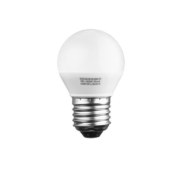 фото Лампочка Sweko 42LED-G45-5W-230-3000K-E27, Теплый свет 5 Вт, Светодиодная