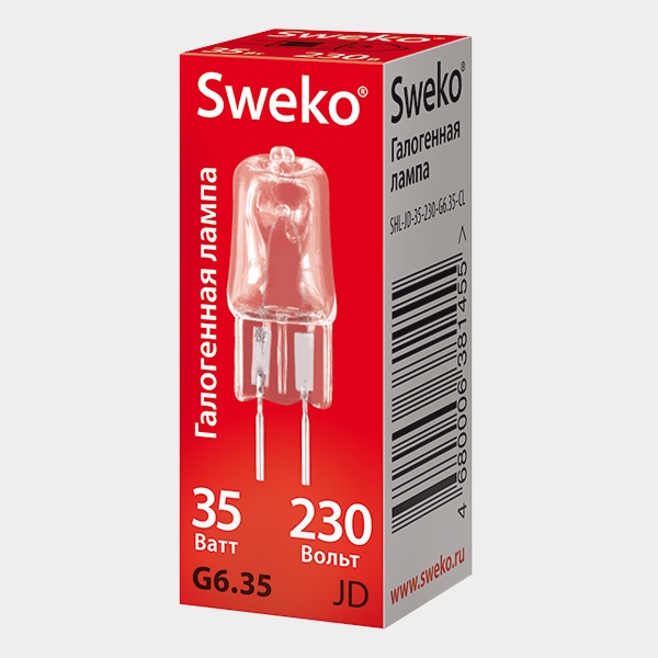 фото Лампочка Sweko SHL-JСD-35-230-GY6.35-CL, Галогенная