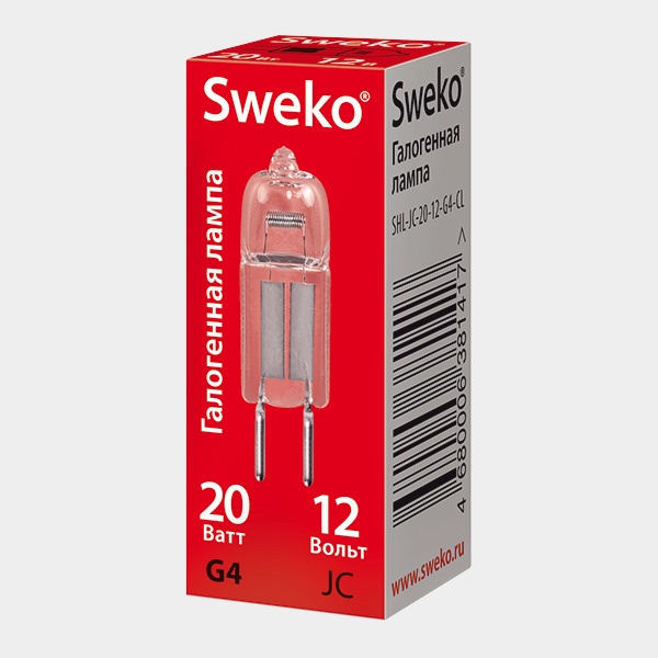 фото Лампочка Sweko SHL-JC-20-12-G4-CL, Галогенная