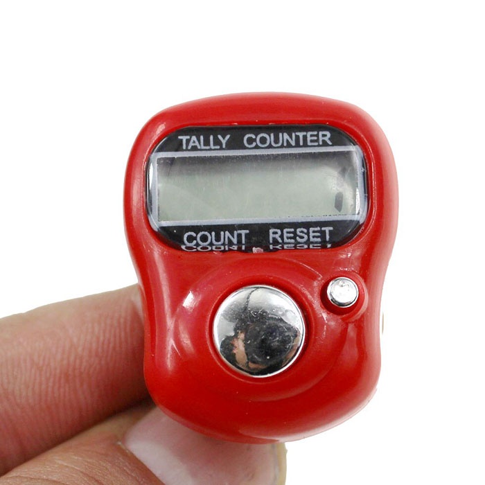 фото Электронный счетчик на палец Tally Counter, красный Мир автодержателей