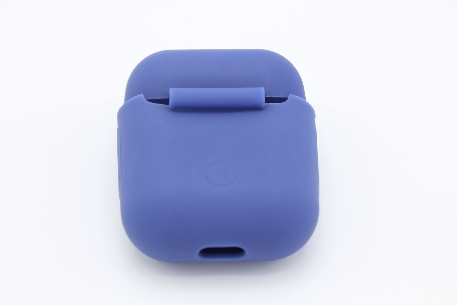 фото Чехол для Apple AirPods ультратонкий силикон бархатный, синий