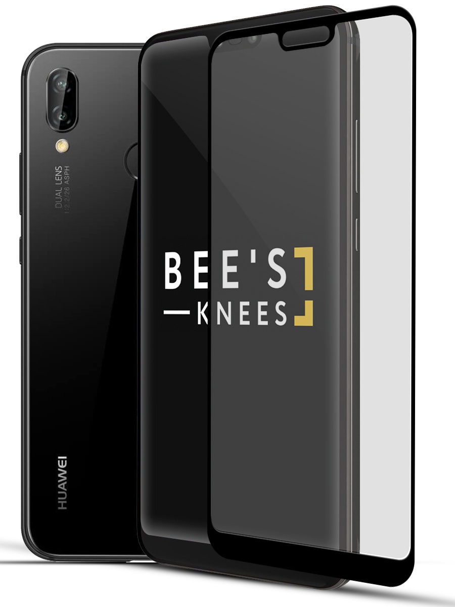 фото Защитное стекло Bee's Knees для Huawei P20 Lite 2D, Черное