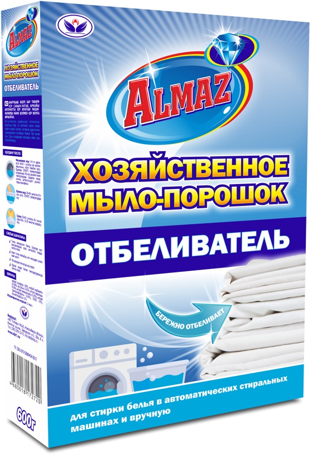 фото Хозяйственное мыло-порошок 600г отбеливатель НБТ-Сибирь НБТС-Almaz036