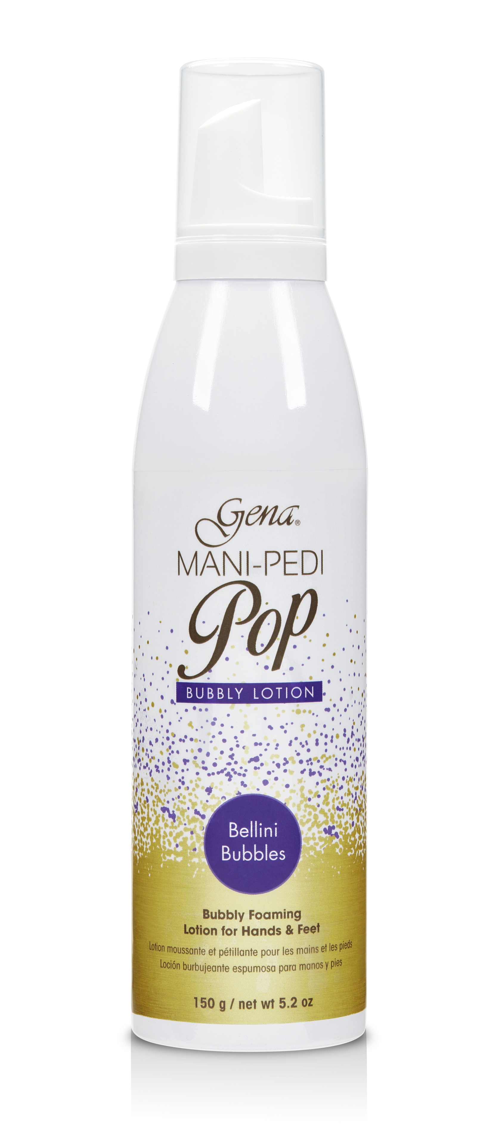 фото Gena Bellini Bubbles Lotion, 150г.- молекулярный лосьон для маникюра и педикюра с ароматом "Беллини"