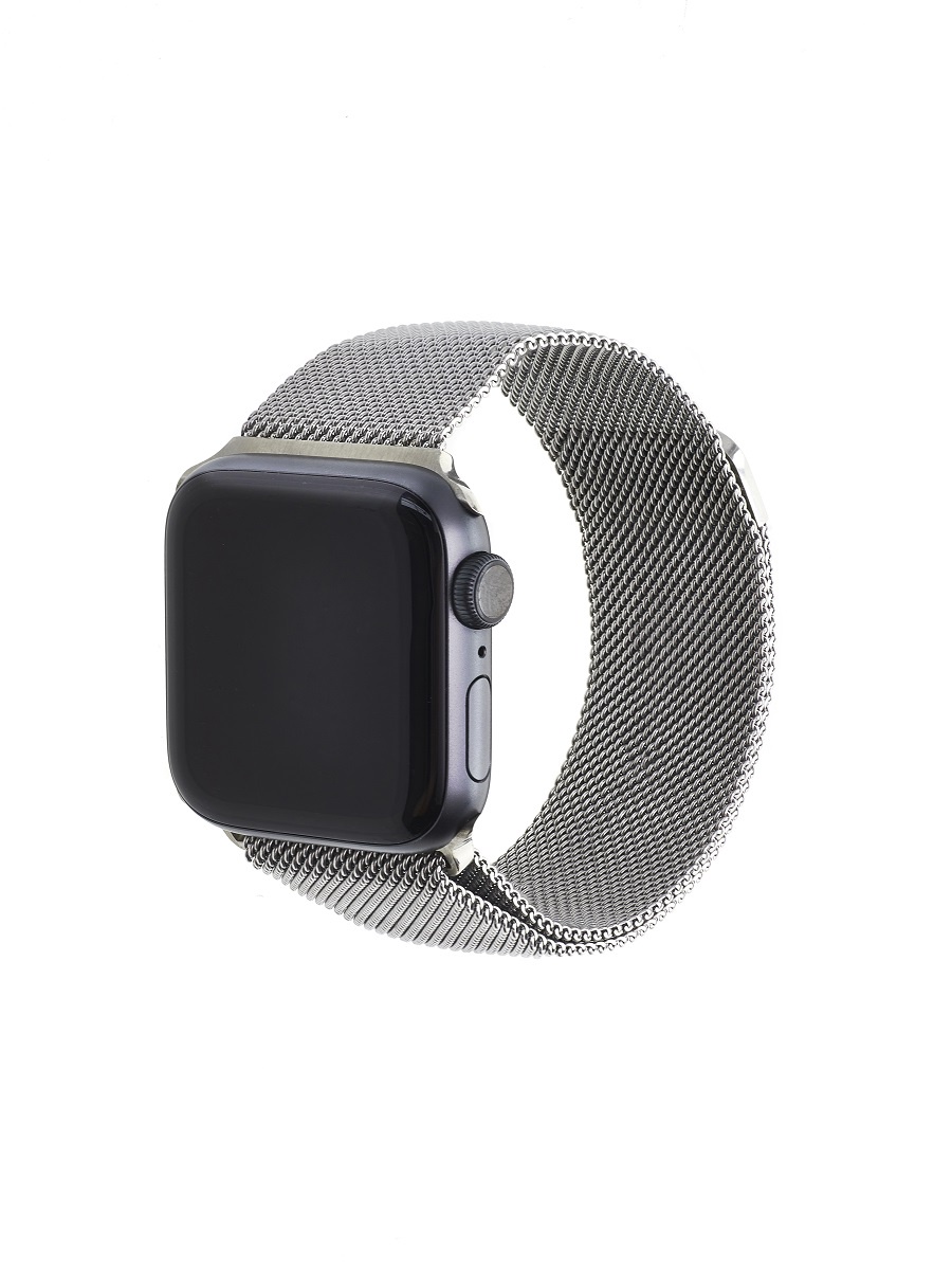 фото Ремешок для часов Apple Watch миланская петля серебристый 42-44 мм His