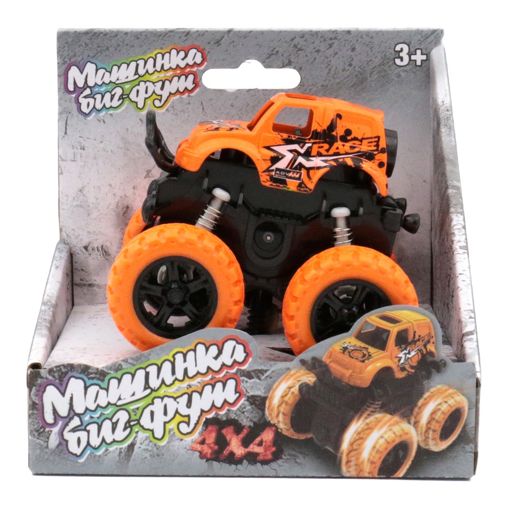 фото Машинка 4*4 инерционная оранжевая Funky toys