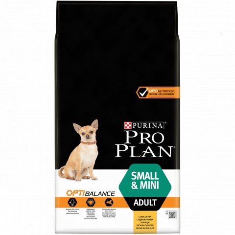 фото PRO PLAN Adult Small&Mini Breed корм для взрослых собак мелких и карликовых пород, с курицей и рисом 7кг