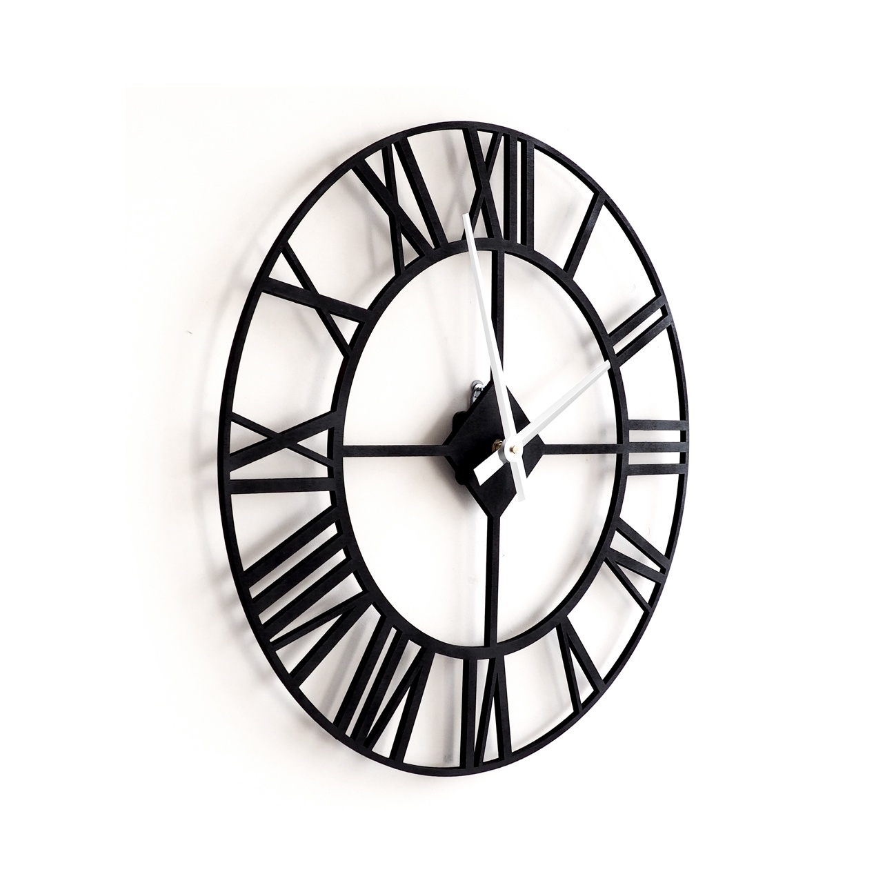 фото Настенные часы Лофт 00160 черные классические 50см большие