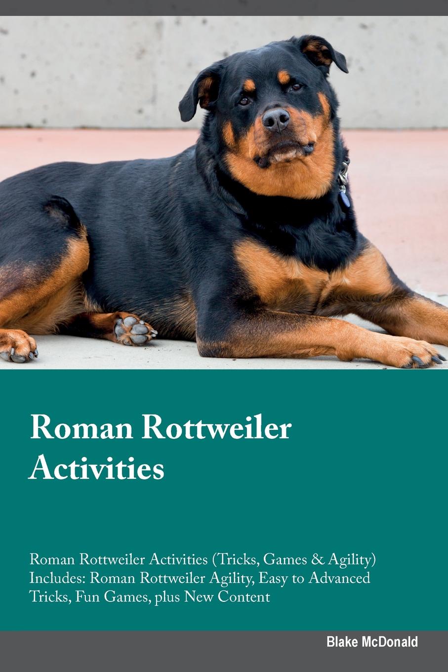 Roman Rottweiler Activities Roman Rottweiler Activities (Tricks, Games & Agility) Includes. Roman Rottweiler Agility, Easy to Advanced Tricks, Fun Games, plus New Content