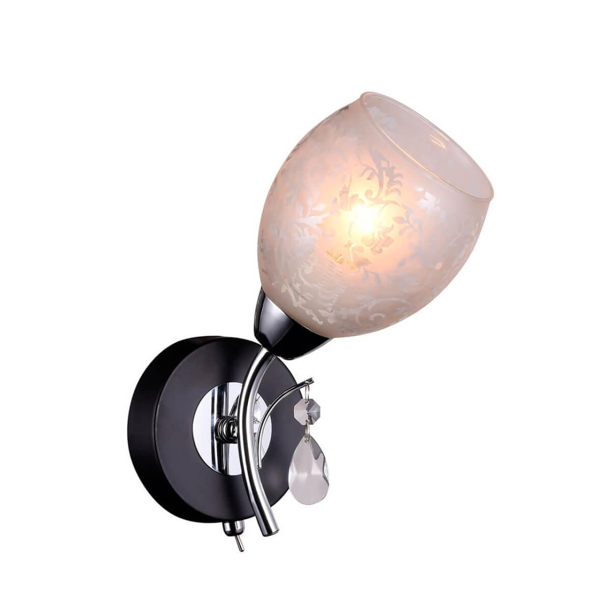 фото Бра IDLamp 843/1A-Blackchrome, E14, 60 Вт