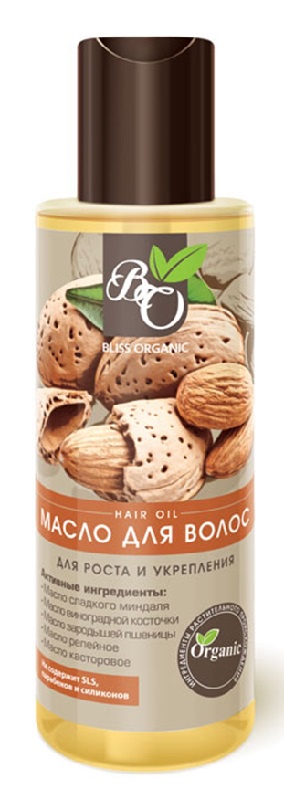 фото Масло для волос Bliss organic "Для роста у укрепления", 100 мл