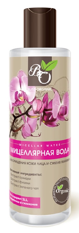 фото Мицеллярная вода для очищения кожи лица и снятия макияжа Bliss organic, 200 мл