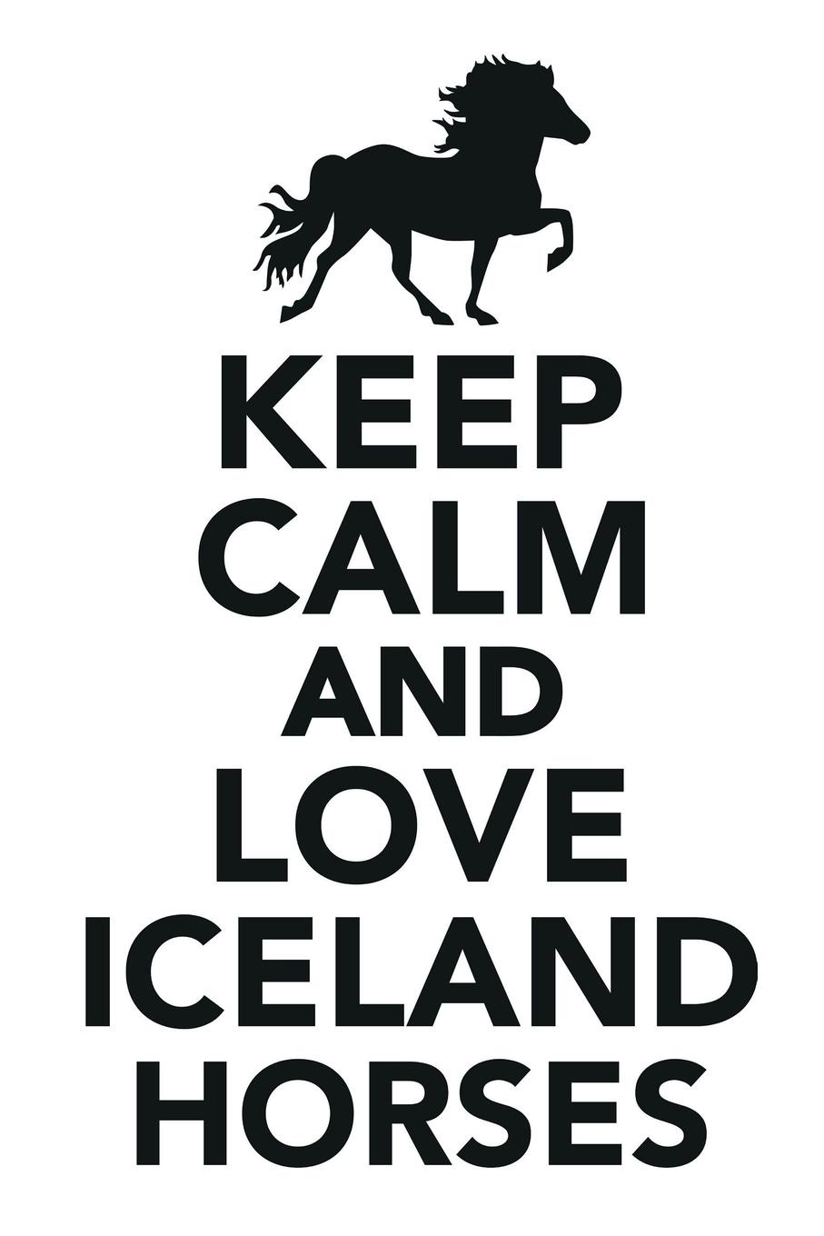 фото Keep Calm & Love Iceland Horses Notebook & Journal. Productivity Work Planner & Idea Notepad. Brainstorm Thoughts, Self Discovery, To Do List