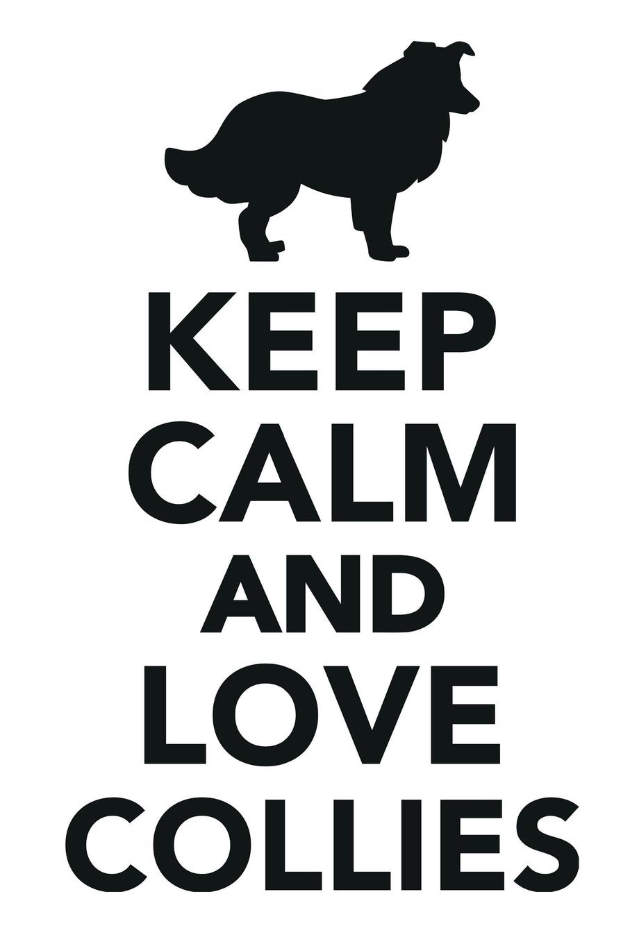 фото Keep Calm & Love Collies Notebook & Journal. Productivity Work Planner & Idea Notepad. Brainstorm Thoughts, Self Discovery, To Do List