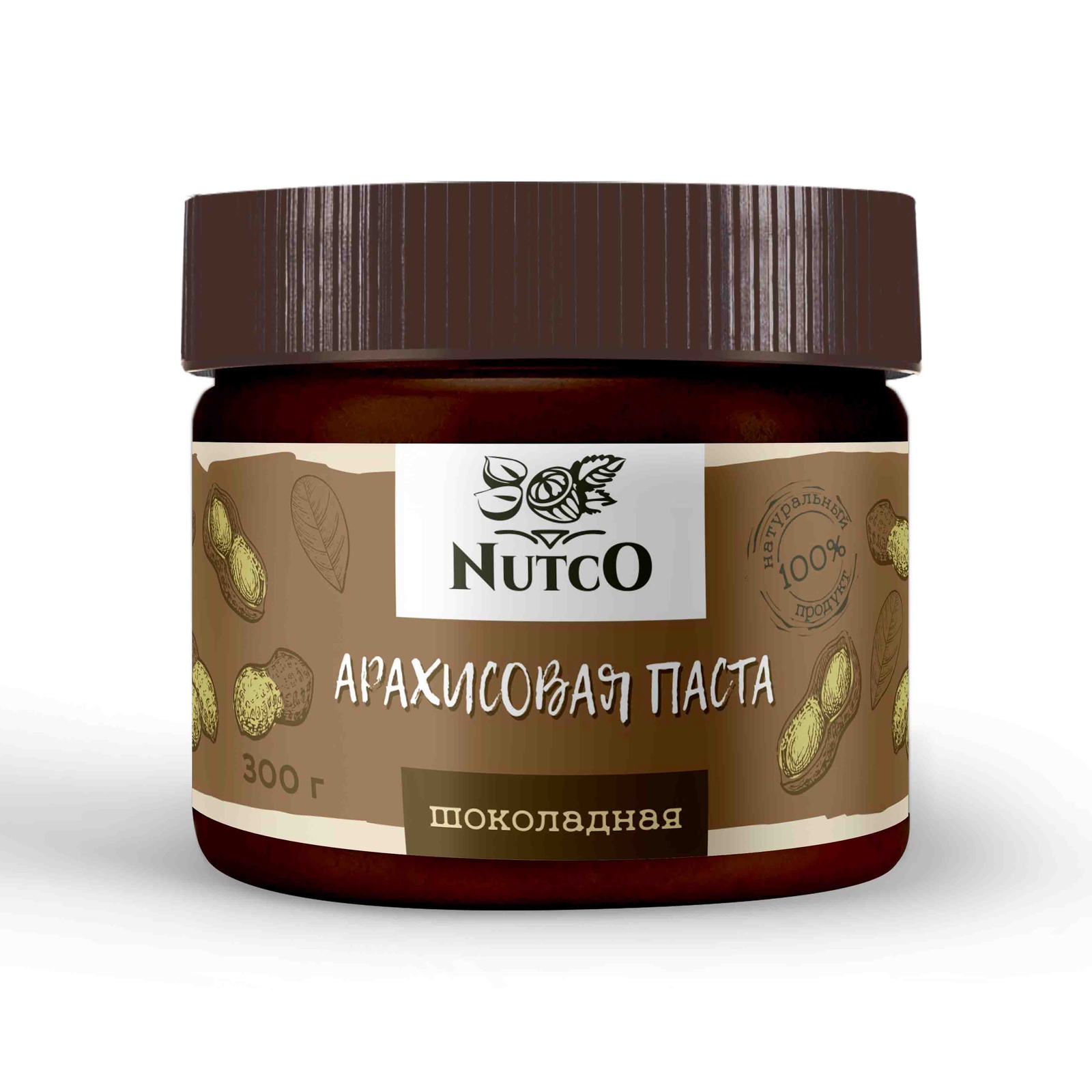 фото Арахисовая паста NUTCO Шоколадная 300 гр.